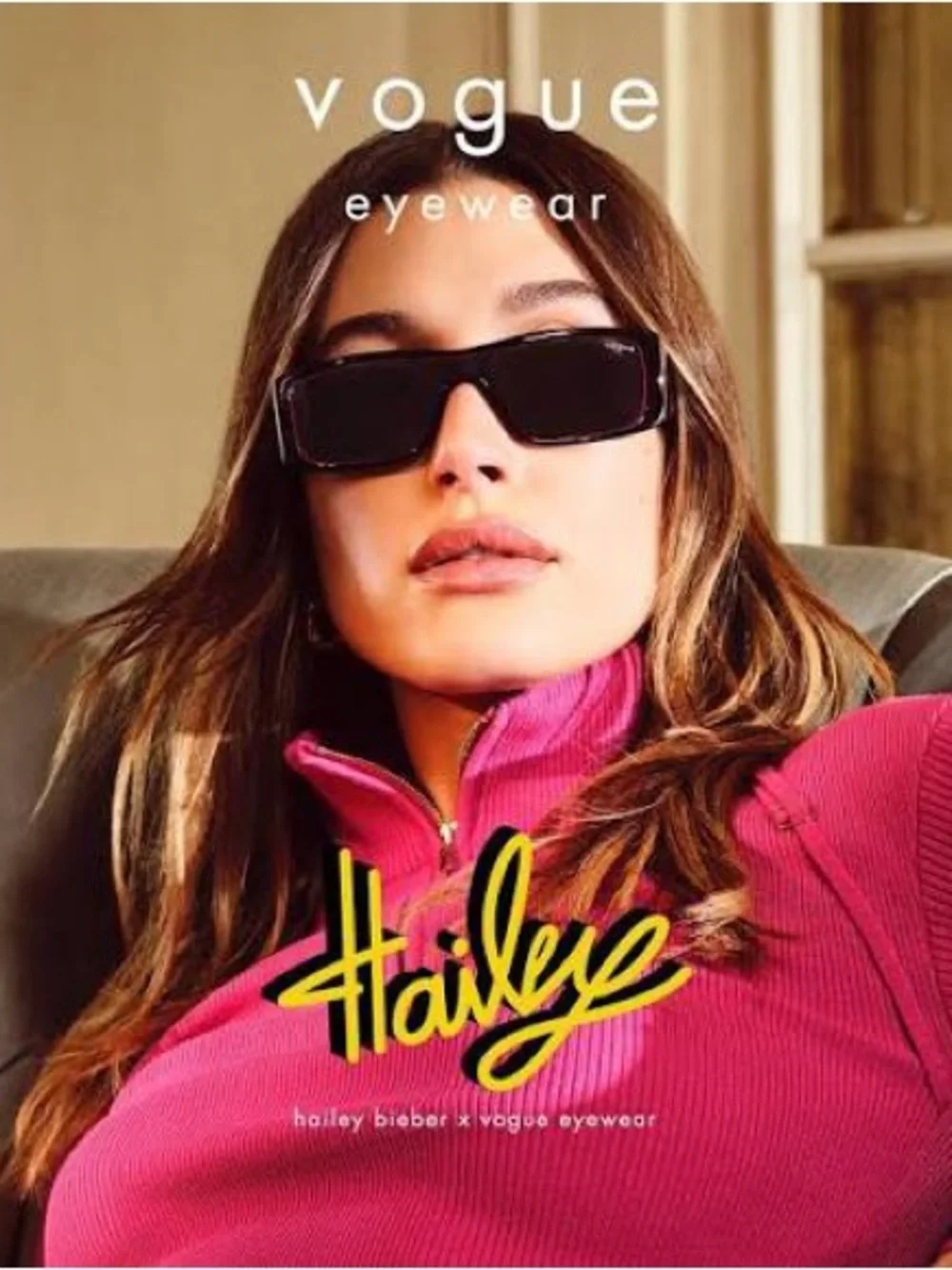 Vogue Pink and Black Sunglasses - Hailey Collection